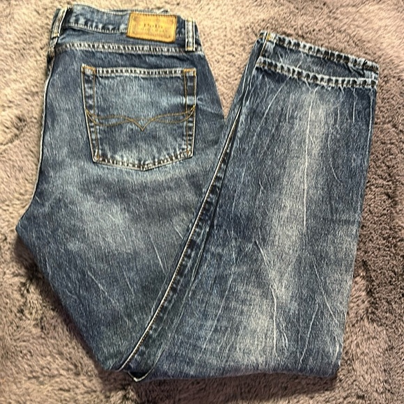 Polo Ralph Lauren Unique Distressed Varick Slim Straight 34 Men’s Jeans - Picture 5 of 13